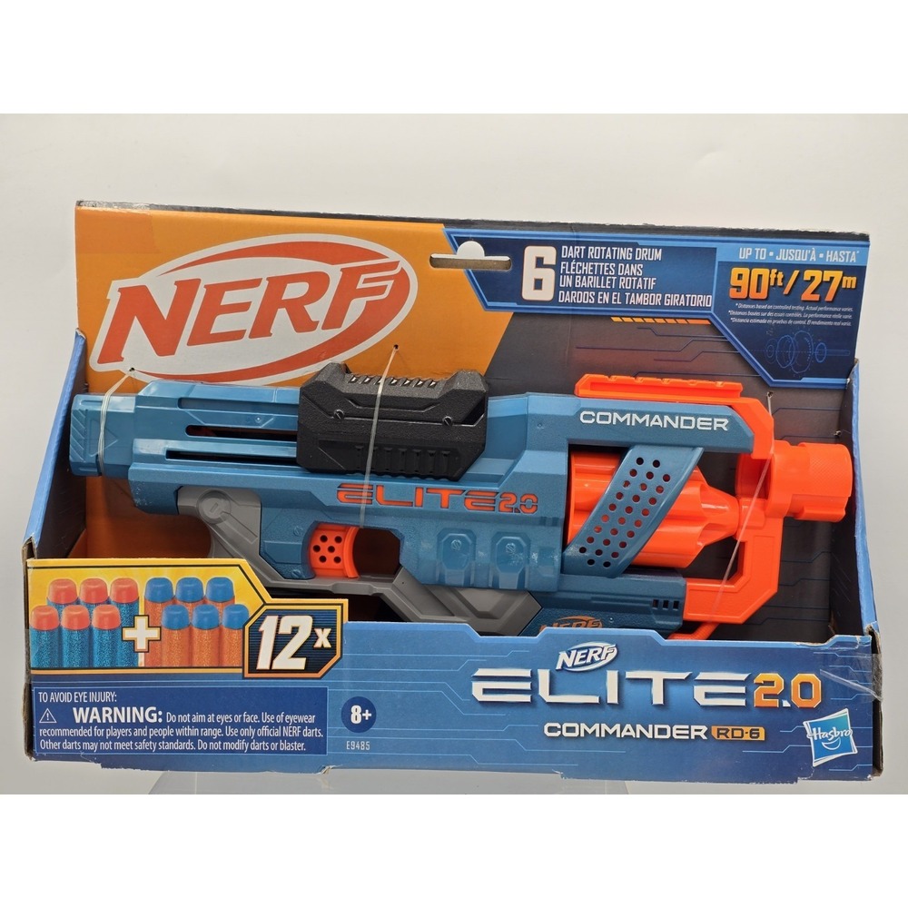 NEW IN BOX Nerf Elite 2.0 Commander RD-6 Dart Blaster‎